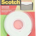 Scotch Indoor Mounting Tape, White, 0.5 in x 75 in (Pack of 4)